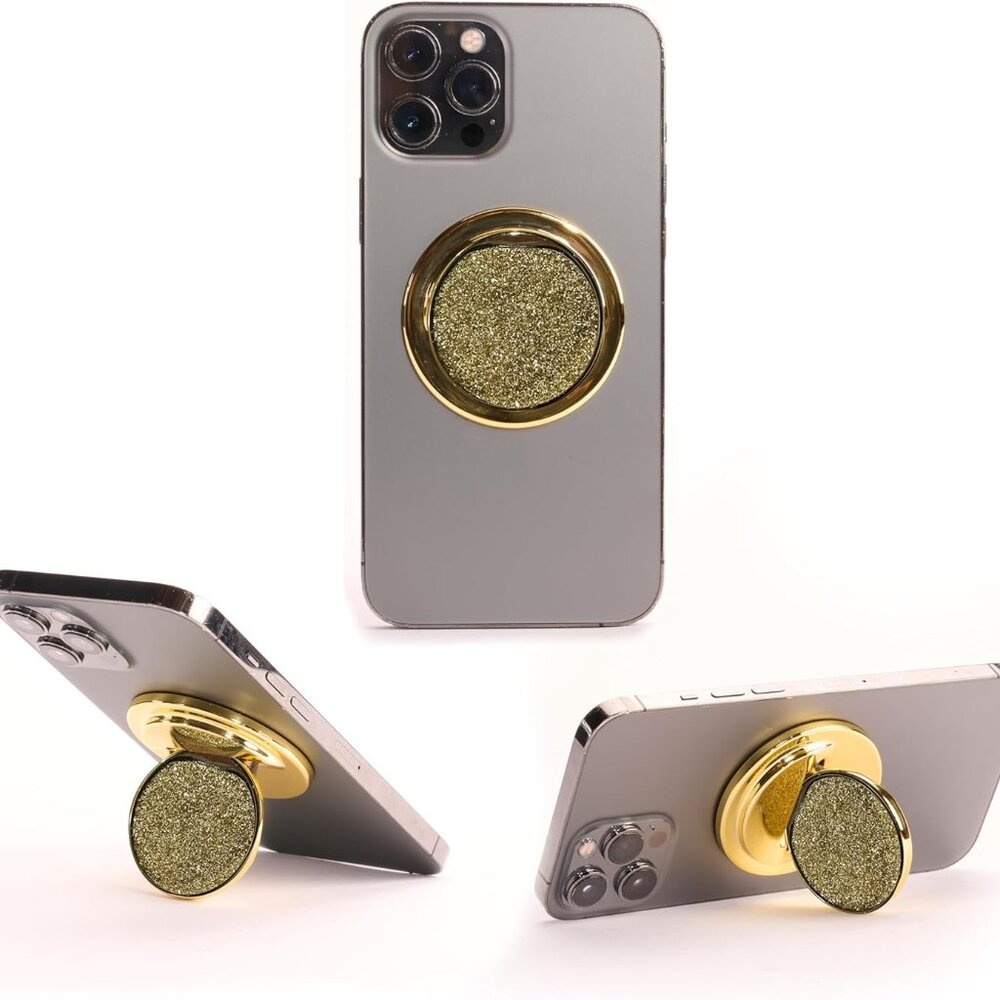 HANDL Gold Glitter Universal Phone Grip & Stand (BRAND‎ NEW IN PACKAGE!)